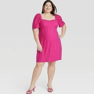 Women's Puff Short Sleeve Dress - A New Day